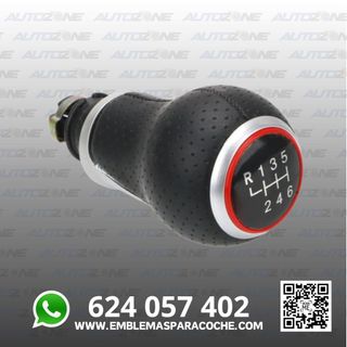 Pomo para Audi 6 marchas rojo para A4, A5, Q5