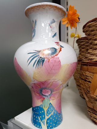 Vaso porcellana cinese dipinta a mano 