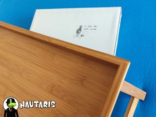 Bandeja de cama estilo bambú A loja do gato preto