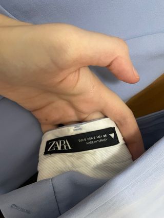 Traje oversize azul clarito Zara