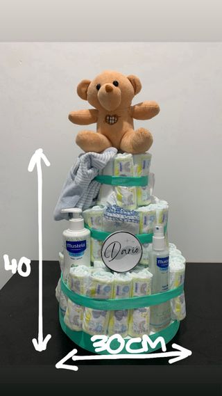 Tarta de pañales, presupuesto variable