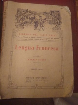 Antiguedades libroy diccionario francés 