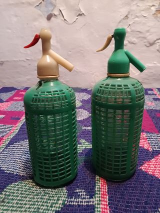 Botellas antiguas de sifón 