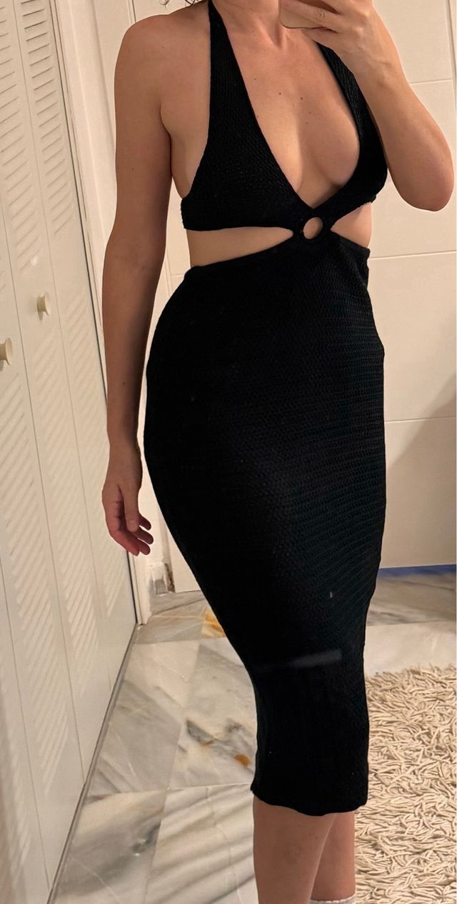 Vestido midi de punto a estrenar
