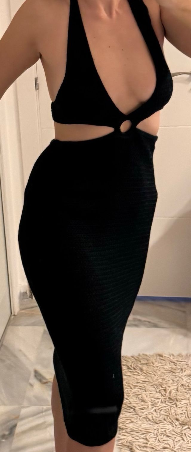 Vestido midi de punto a estrenar