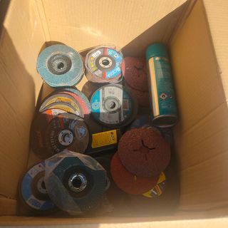 Discos corte flexo pequeño y electrodos