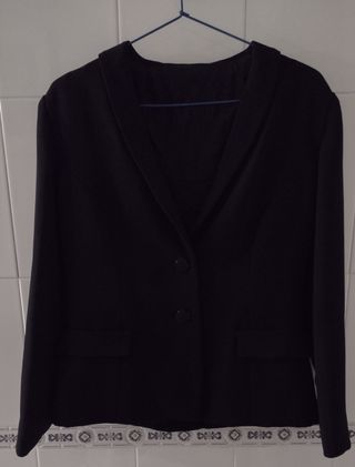 Chaqueta blazer negro mujer