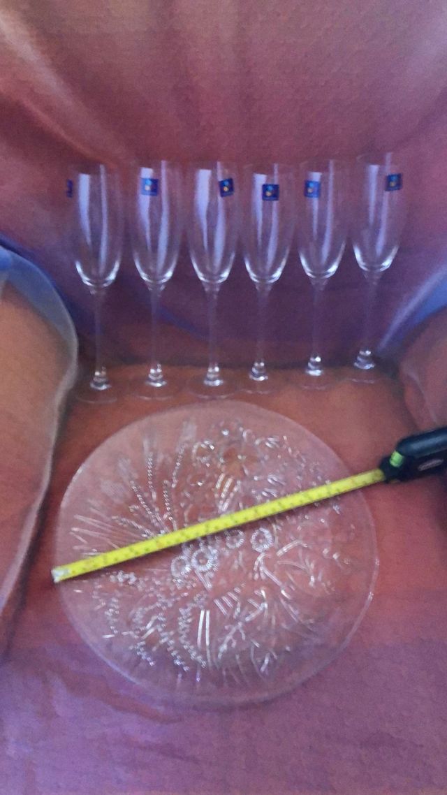 Set 6 calici Luminarc + centrotavola