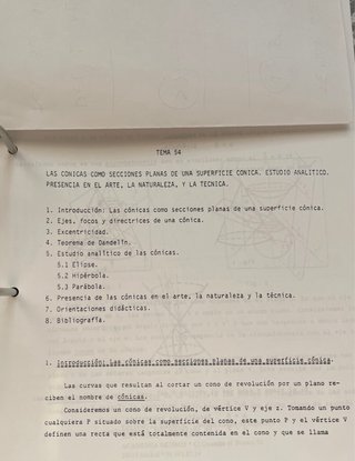 Temario oposiciones matemáticas.