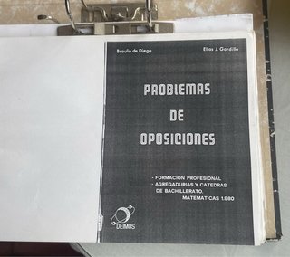 Temario oposiciones matemáticas.