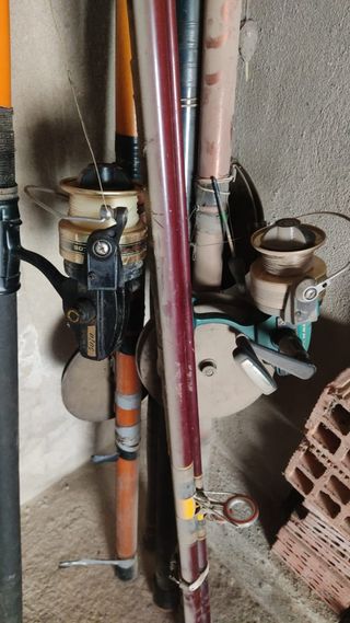 Lote de artículos de pesca 