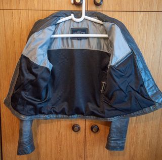 Cazadora de piel gris Redskins