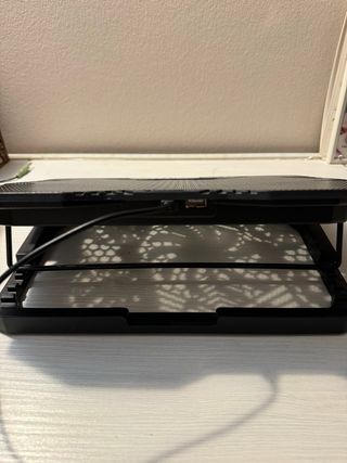 Soporte y ventilador pc