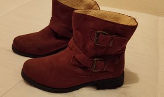 Botines de ante - Nuevo sin estrenar.Suite Blanco.