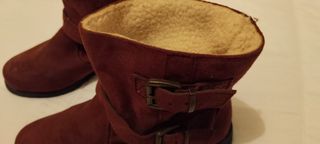 Botines de ante - Nuevo sin estrenar.Suite Blanco.