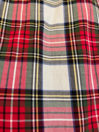 Vestido cuadros Bershka S