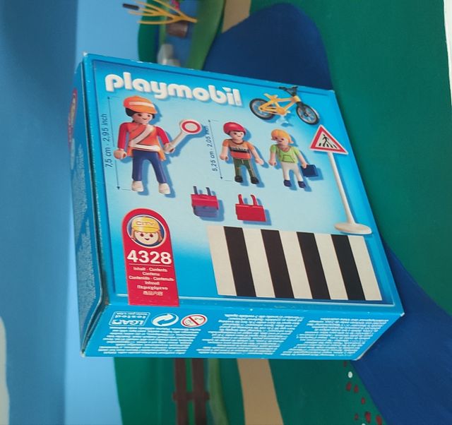 Playmobil 4328. Paso cebra y ciclistas.