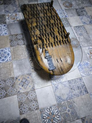 Mesa antigua trillo de nogal