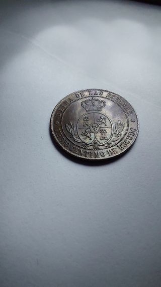 1/2 centimo de escudo 1866 Barcelona 