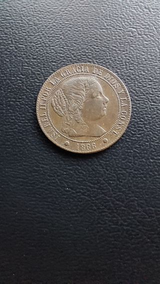 1/2 centimo de escudo 1866 Barcelona 