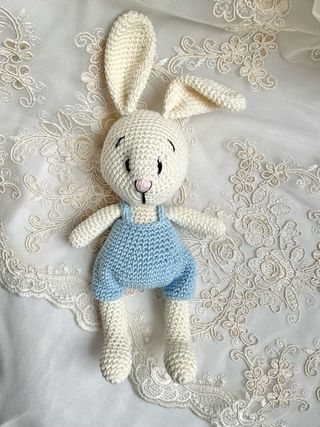 Coniglietto con salopette