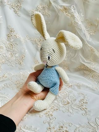 Coniglietto con salopette