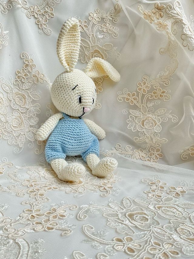 Coniglietto con salopette