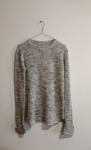 Jersey fino punto gris Pull & Bear