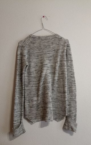 Jersey fino punto gris Pull & Bear