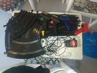 Scalextric C1 GT + 4 mandos, coche, pistas extra