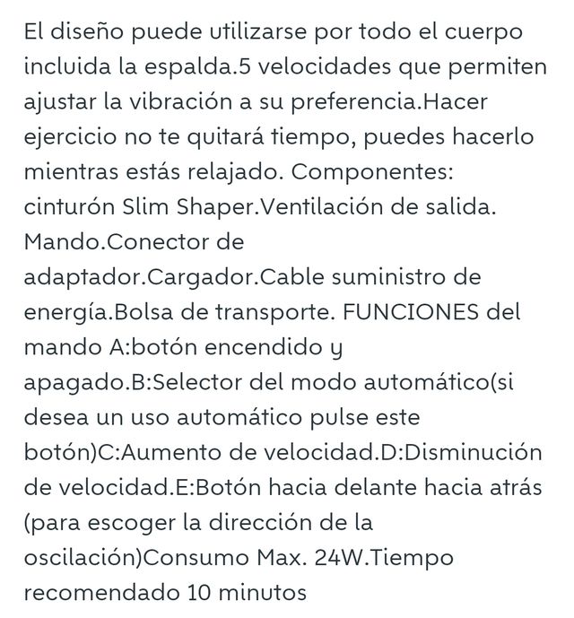 Cinturón masaje Slim Shaper