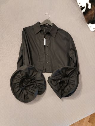 Top camicetta lumina nera S