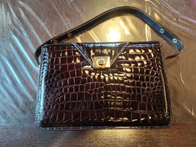 Borsa in coccodrillo anni 60