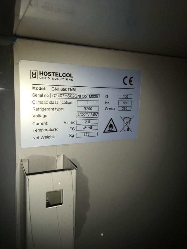 ARMARIO REFRIGERADO 2 PUERTAS. GN650TNM