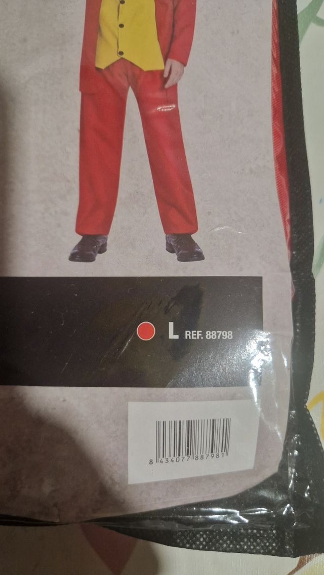 Disfraz Jocker. Talla L