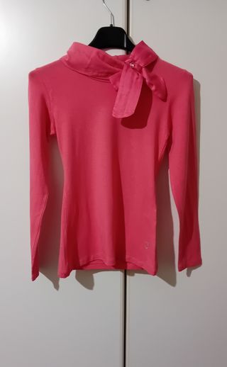 Maglia con fiocco in raso