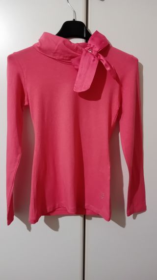 Maglia con fiocco in raso