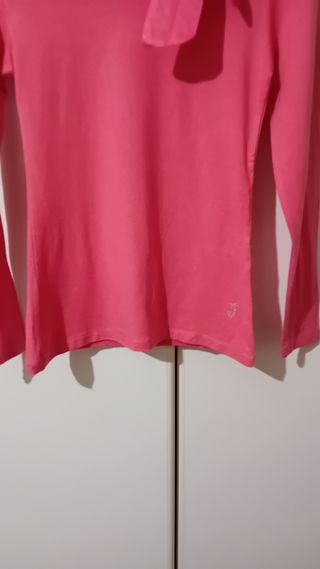 Maglia con fiocco in raso