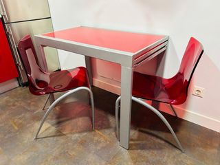 Mesa cocina cristal templado
