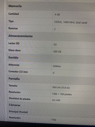 Ordenador portatil Acer