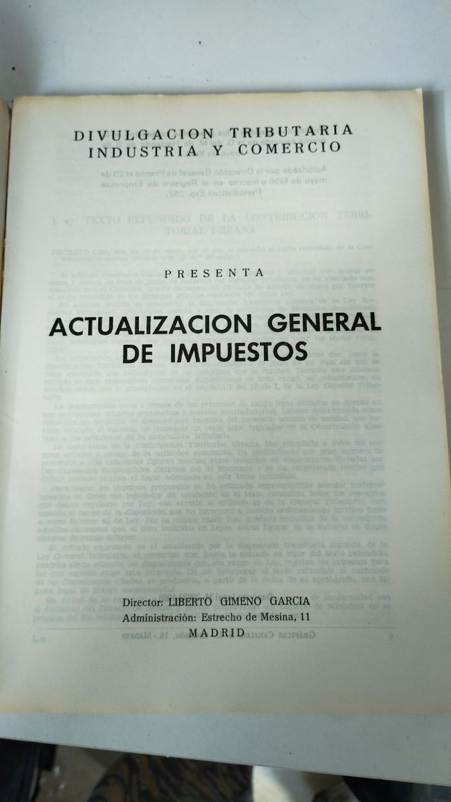 Libro reforma tributaria franquista