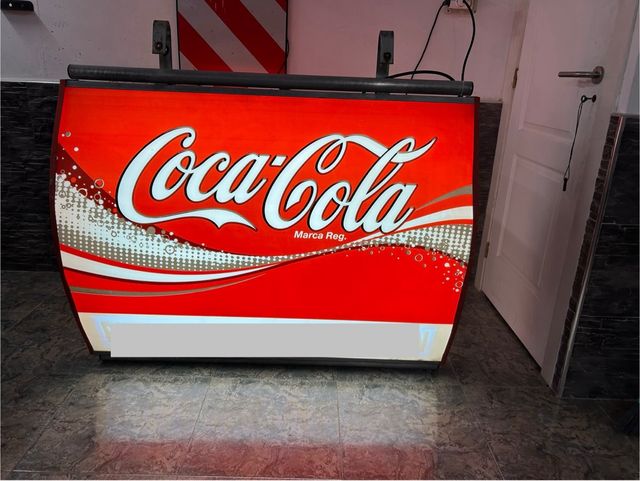 CARTEL ANTIGUO LUMINOSO COCA COLA