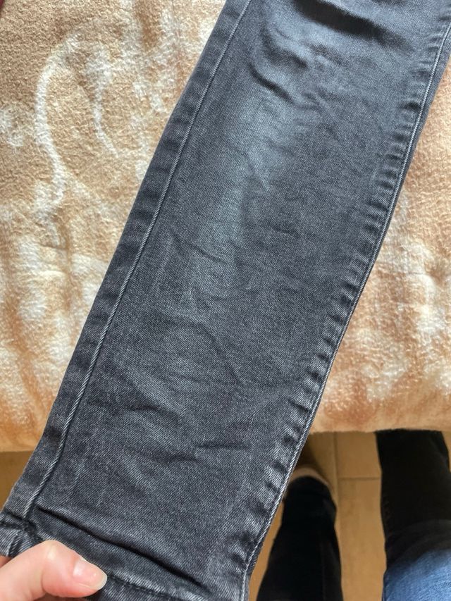 Jeans neri/grigio scuri taglia 28 Benetton