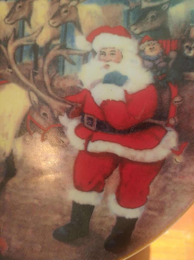 Tazza e piatto Babbo Natale