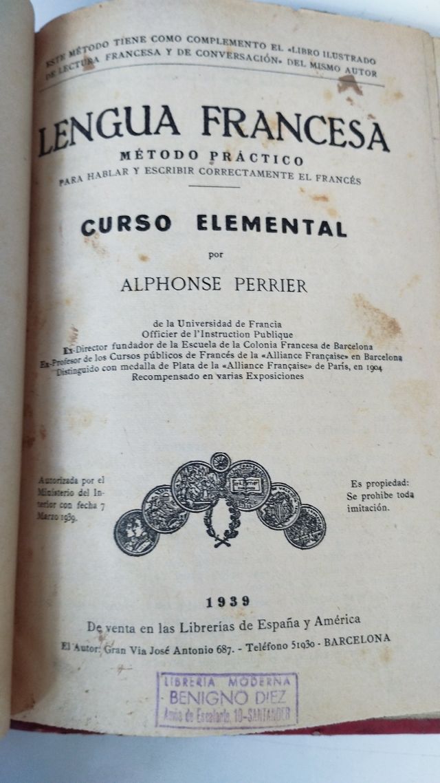 Lengua francesa 1939