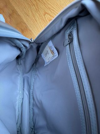 Mochila Lipault gris metalizada