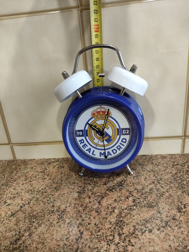 Reloj despertador del Real Madrid.