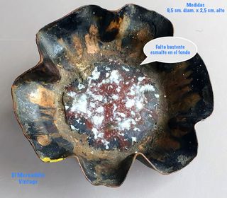 Ceniceros antiguos metal esmaltado