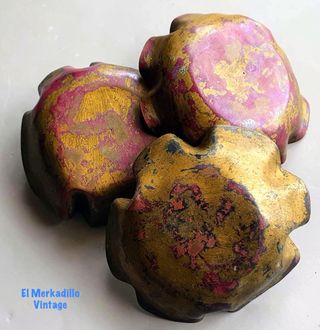 Ceniceros antiguos metal esmaltado