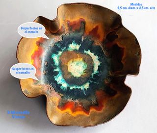 Ceniceros antiguos metal esmaltado